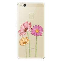 Odolné silikónové puzdro iSaprio - Three Flowers - Huawei P10 Lite