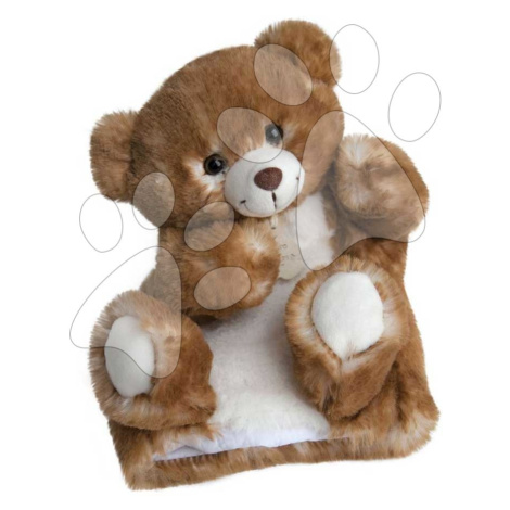 Plyšový medvedík na bábkové divadlo Bear Puppet Histoire d’ Ours hnedý 25 cm od 0 mes HO2596