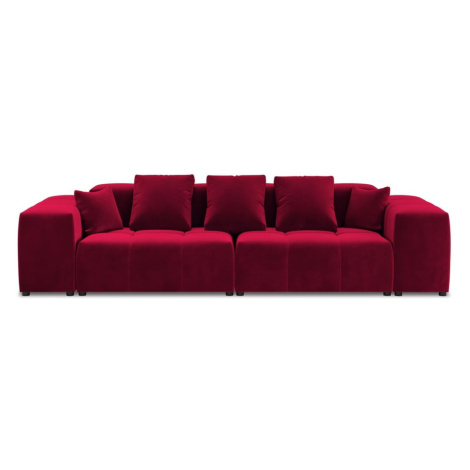 Červená zamatová pohovka 320 cm Rome Velvet - Cosmopolitan Design
