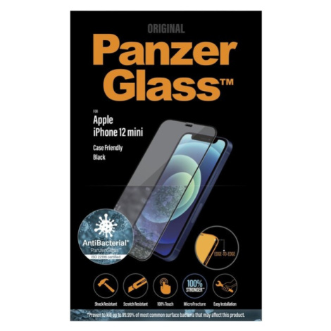 PanzerGlass Edge-to-Edge AntiBacterial Apple iPhone 12 mini čierne