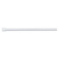 Biela tyč na sprchový záves s nastaviteľnou dĺžkou InterDesign, 127 - 221 cm