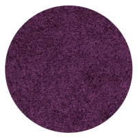 Kusový koberec Life Shaggy 1500 lila kruh Rozmery koberca: 160x160 kruh