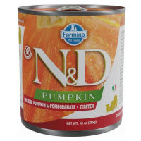 KONZERVA N&D DOG CHICKEN & PUMPKIN & POMEGRANATE STARTER PUPPY 285g