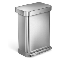 Odpadkový kôš voľne stojací Simplehuman Pedal bin 55 l kartáčovaná nerez oceľ mat SHCW2023