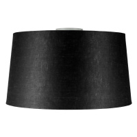 Moderné stropné svietidlo matná biela s čiernym tienidlom 45 cm - Combi