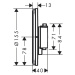 Hansgrohe ShowerSelect Comfort S, termostat pod omietku pre 1 spotrebič, biela matná, HAN-155537