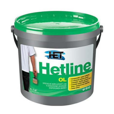 HETLINE OL Akrylátový lak na ochranu stien 1 kg bezfarebný matný