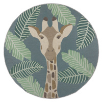Kusový koberec Dauntless Eric Giraffe – na von aj na doma Rozmery kobercov: 160x160 (priemer) kr