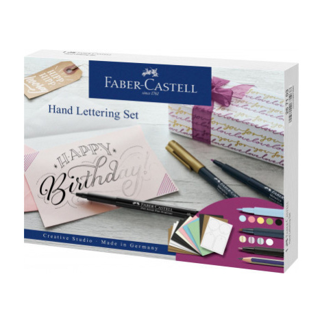 Kreatívna súprava - Popisovače Faber-Castell Pitt Artist Pen Hand Lettering - 12 ks