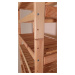 Krušnohorský nábytok Drevený modulový regál 3PM4 60 x 50 x 33 cm borovica