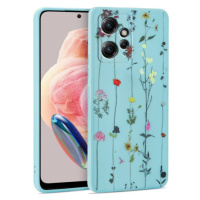 Silikónové puzdro na Xiami Redmi Note 12 LTE Tech-Protect Mood Garden modré