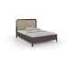 Hnedá/béžová dvojlôžková posteľ z bukového dreva 160x200 cm Modena – Skandica