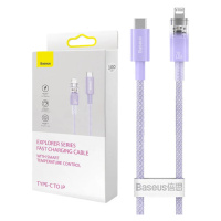Kábel Fast Charging cable Baseus USB-C to Lightning Explorer Series 2m, 20W, purple (69321726290