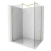 MEXEN/S - Kioto Sprchová zástena WALK-IN 120 x 110 cm, transparent, zlatá 800-120-202-50-00-110