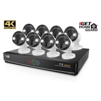 iGET HOMEGUARD HGNVK164908 - Ultra HD 4K systém s PoE napájením, 16-kanálové NVR + 8x HGNV