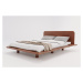 Hnedá dvojlôžková posteľ z bukového dreva 180x200 cm Japandic - Skandica