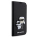 Karl Lagerfeld PU Saffiano Karl and Choupette NFT Book Puzdro pre iPhone 13 Pro Black