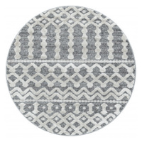 Kusový koberec Pisa 4710 Grey kruh Rozmery kobercov: 120x120 (priemer) kruh