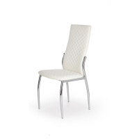 HALMAR K238 jedálenská stolička biela / chróm