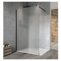 GELCO - VARIO BLACK jednodielna sprchová zástena na inštaláciu k stene, matné sklo, 1400  GX1414