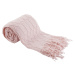 KONDELA Sulia Typ 1 pletená deka so strapcami 120x150 cm svetloružová