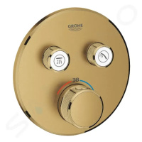GROHE - Grohtherm SmartControl Termostatická sprchová batéria pod omietku, 2 ventily, kefovaný C