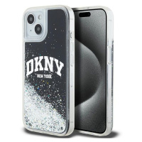 DKNY Liquid Glitter Arch Logo Apple iPhone 14 DKHCP14SLBNAEK Black