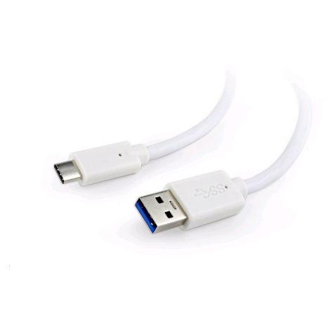 Kabel CABLEXPERT CCP-USB3-AMCM-6-W USB 3.0 AM na Type-C kabel (AM/CM), 1,8m, bílý GEMBIRD