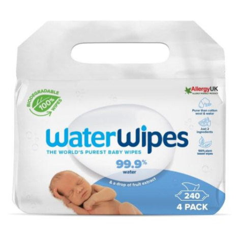 4x WATERWIPES 100% BIO odbúrateľné obrúsky 60ks