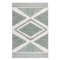 Krémovo-zelený vonkajší koberec 200x290 cm Gemini – Elle Decoration