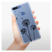 Silikónové puzdro iSaprio - Three Dandelions - black - Huawei Honor 7C