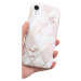 Huawei P40, silikónové puzdro, polygonálny mramorový vzor, Wooze Geometric Marble, farebná/biela