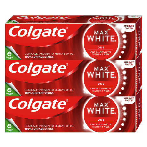 COLGATE Zubná pasta Max White One Sensational Mint 3 x 75 ml