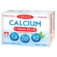 TEREZIA Calcium + vitamín D3 a K2 30 kapsúl