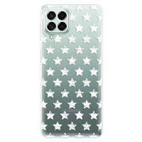 Odolné silikónové puzdro iSaprio - Stars Pattern - white - Samsung Galaxy M53 5G