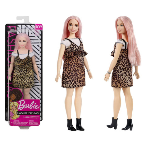 mamido  Barbie bábika Fashionistas šaty v leoparďom vzore