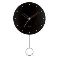 Karlsson 5893BK dizajnové nástenné hodiny