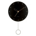 Karlsson 5893BK dizajnové nástenné hodiny