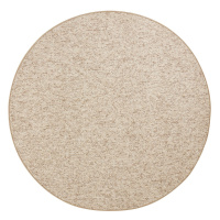 Svetlohnedý okrúhly koberec ø 133 cm Wolly – BT Carpet