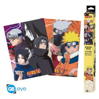 Set 2 plagátov Naruto Shippuden - Konoha Ninjas & Deserters (52x38 cm)