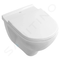 VILLEROY & BOCH - O.novo Závesné WC s doskou SoftClose, Combi-Pack, s CeramicPlus, biela 5660H1R