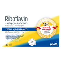 FAVEA Riboflavín s postupným uvoľňovaním 30 tabliet