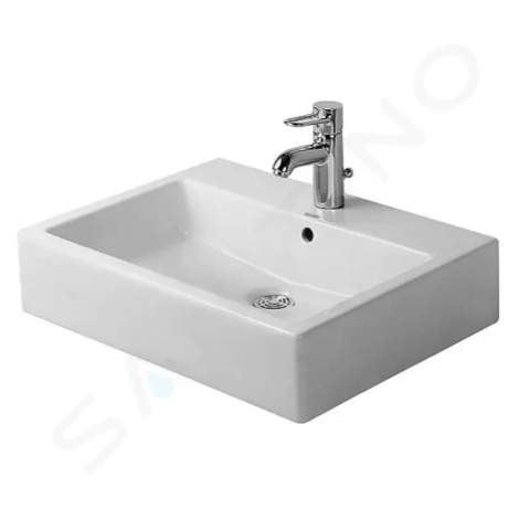 DURAVIT - Vero Umývadlo, 600x470 mm, s prepadom, s otvorom na batériu, biela 0454600000