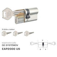 DK - EAP2000 US NIM - nikel matný D 35,5 + V 60 mm