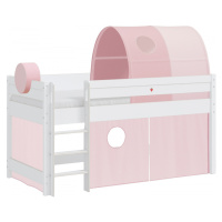 Vyvýšená posteľ s doplnkami fairy - biela/ružová