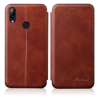 Xiaomi Redmi Note 8 Pro, bočné puzdro, stojan, Wooze Protect And Dress Book, hnedé