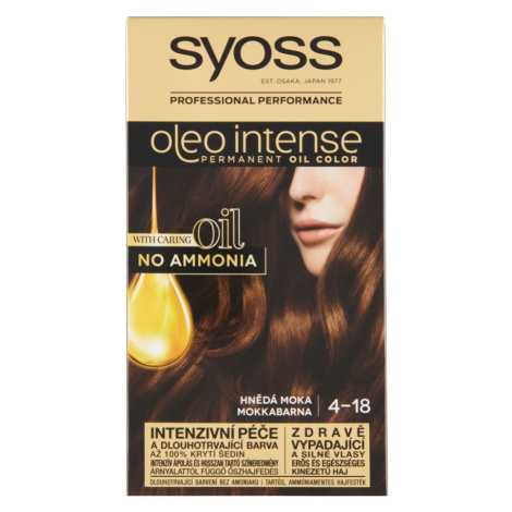 SYOSS Oleo Intense Farba na vlasy 4-18 Hnedá moka