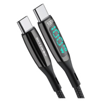 Kábel USB-C to USB-C cable BlitzWolf BW-TC23, with display, 100W, 1.8m (black)