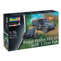 Plastic ModelKit military 03344 - Krupp Protze KFZ 69 with 3,7cm Pak (1:76)