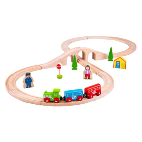 Bigjigs Rail Drevená vláčikodráha osmička